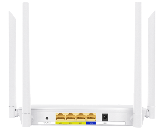 Der Dualband-WLAN-Router unterstützt 4G LTE und verfügt über einen SIM-Kartensteckplatz.