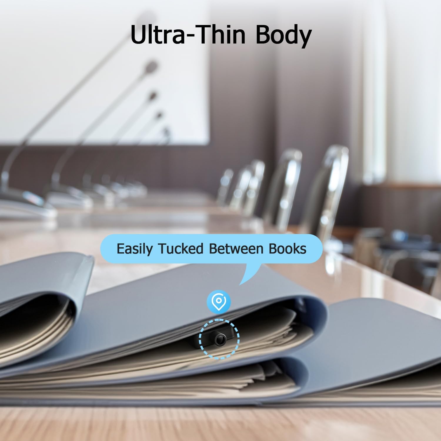 Hidden Camera, Nanny Cam Wireless with 8-Hour Battery Life, 4K Mini Security Camera WiFi/No-WiFi Use, 1-Year Free Cloud Storage