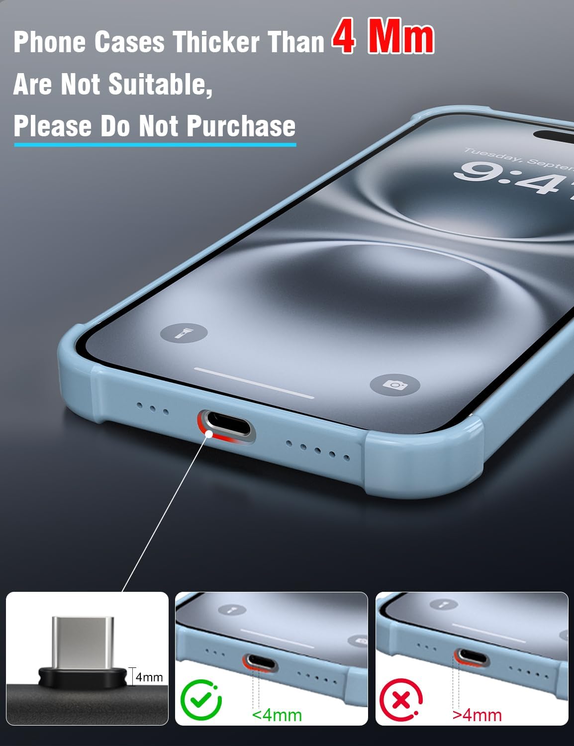 10000 mAh Mini Portable Charger Power Bank Upgraded Large Capacity USB C Fast Charging LCD Display Compatible with iPhone 16/15 Series/Android