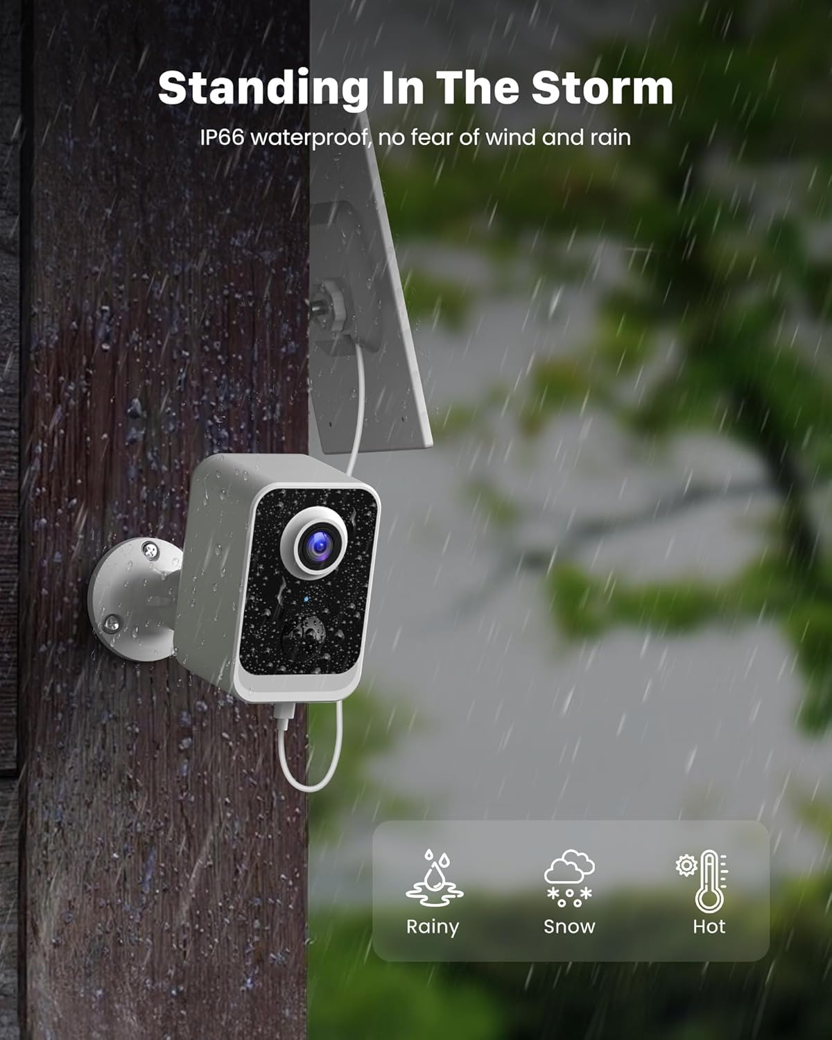 Cameras Wireless Outdoor Solar: Battery Power Cameras for Home Security WiFi Seguridad Camara System Kit Surveillance